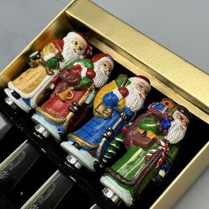 Vtg Santas Christopher Radko Pate Knives Christmas Holiday Entertaining Seasonal